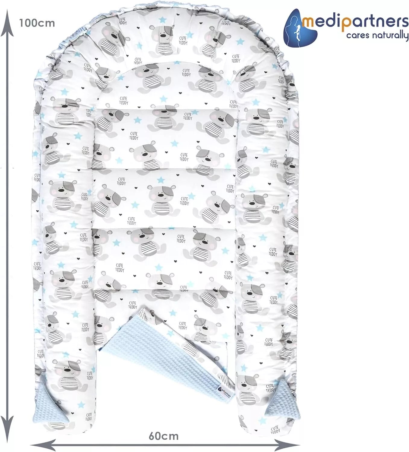 Babynest zum Kuscheln 100% Baumwolle & ÖkoTex zertifiziert