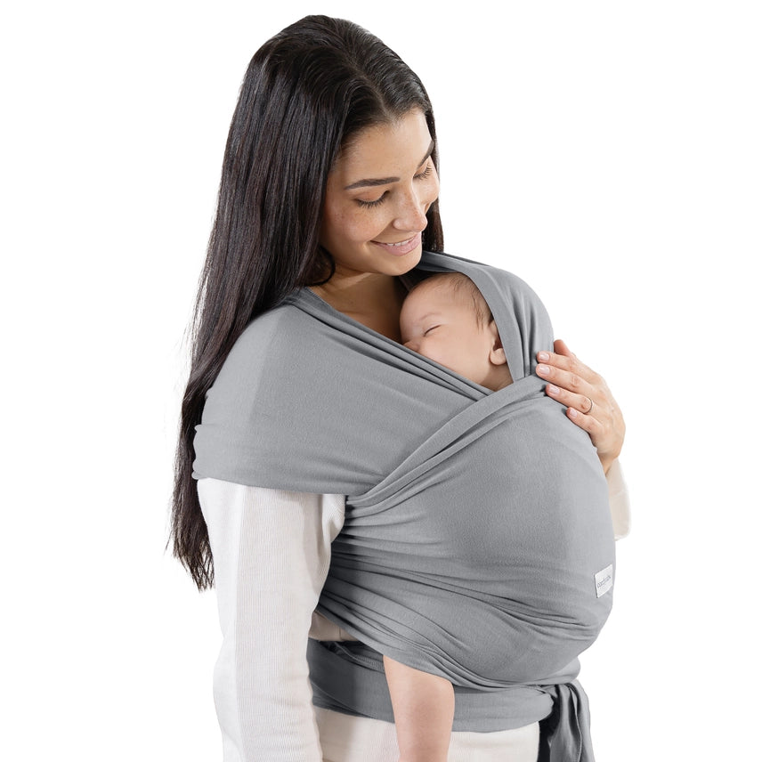 Comfy Cubs Babytrage – Elastisches Tragetuch für Neugeborene, 95% Baumwolle, 0-18 Monate
