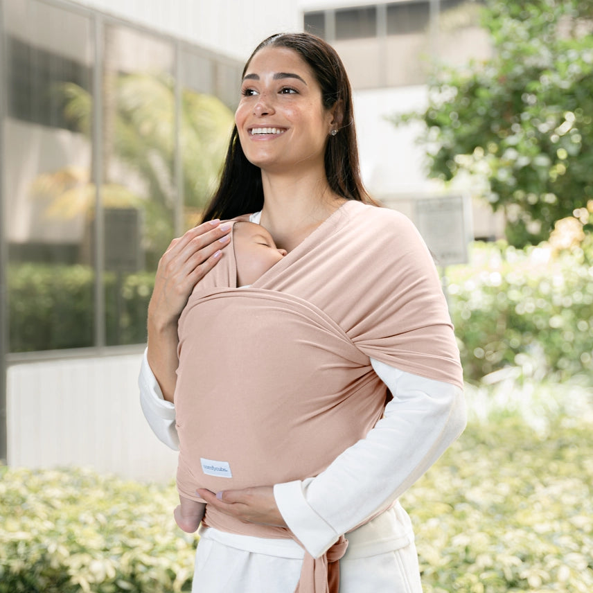 Comfy Cubs Babytrage – Elastisches Tragetuch für Neugeborene, 95% Baumwolle, 0-18 Monate