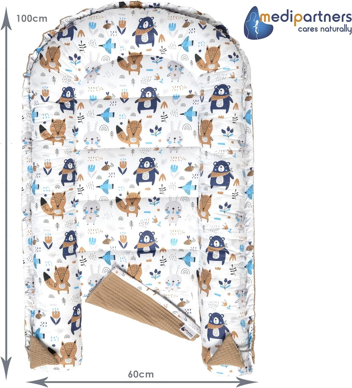 Babynest zum Kuscheln 100% Baumwolle & ÖkoTex zertifiziert